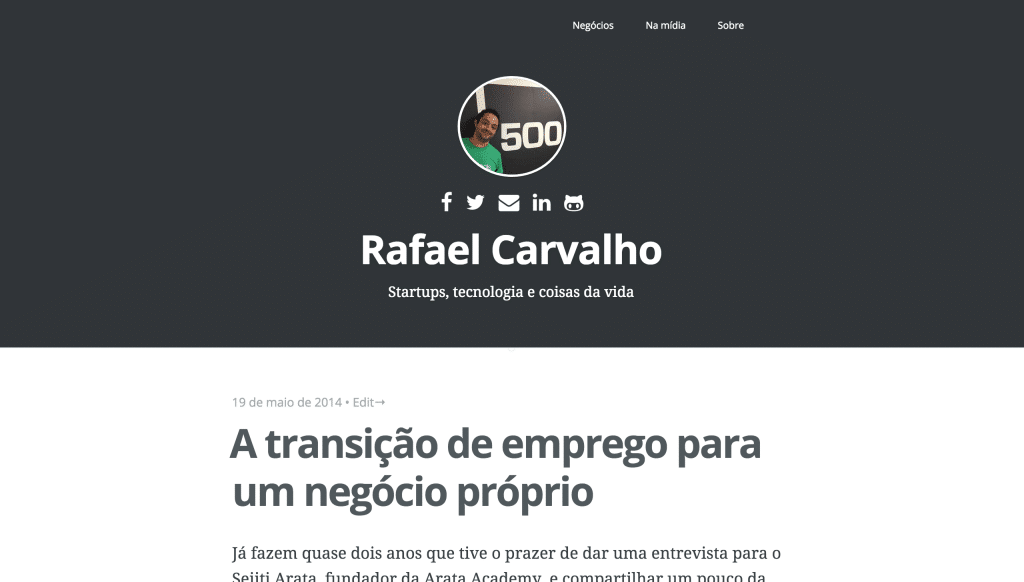 Novo layout no blog com foco no conteúdo