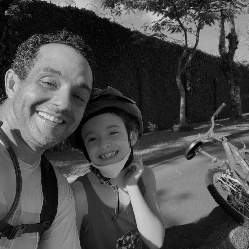 Passeio de bicicleta com a Rafinha