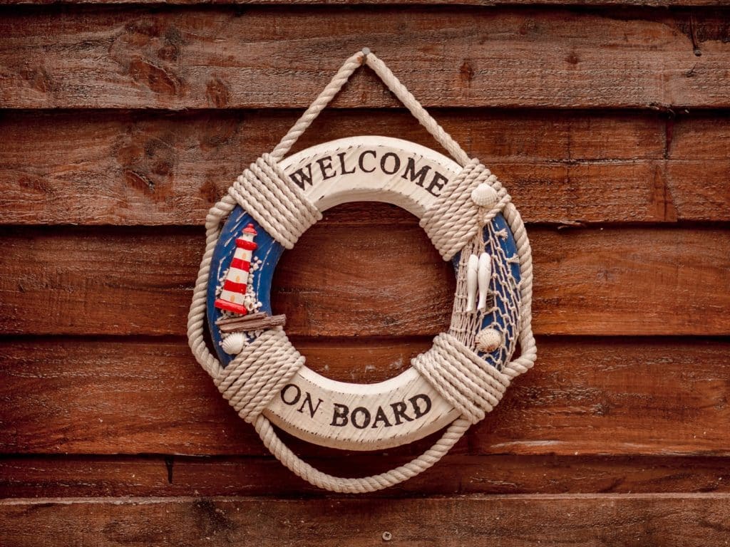Placa de onboarding de colaboradores
