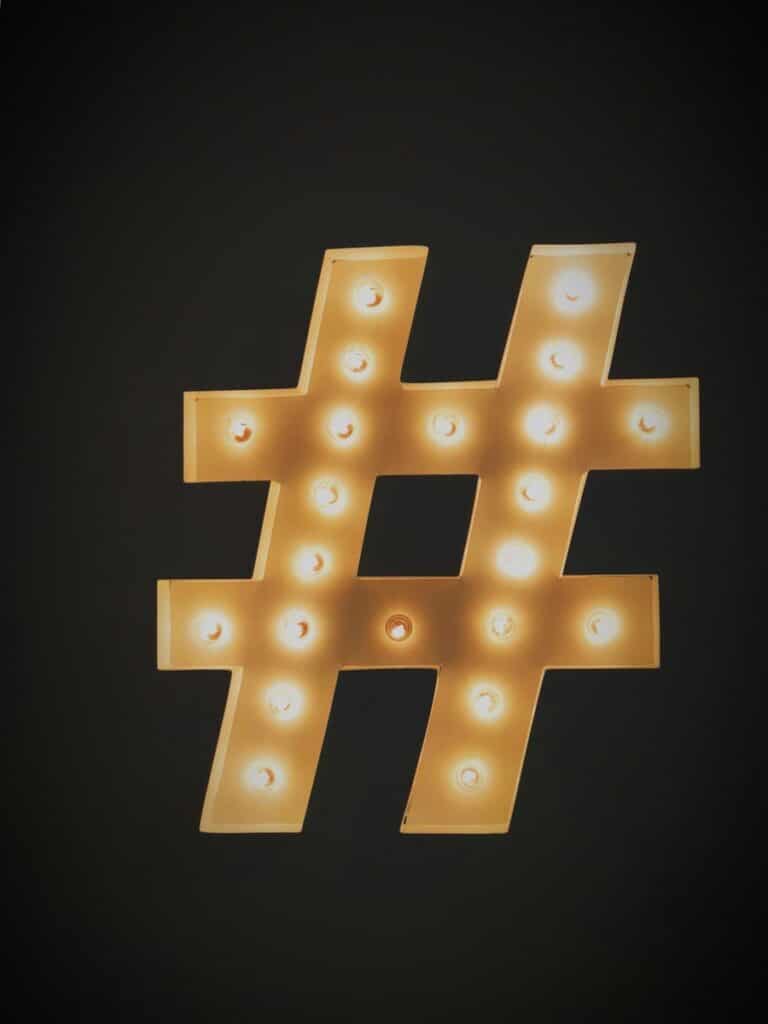 hashtags em alta no TikTok